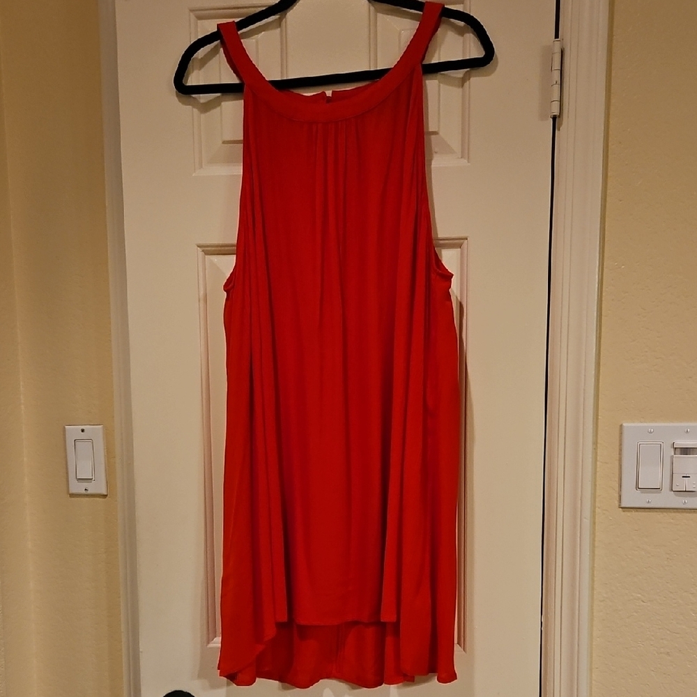 Lane Bryant Red Sleeveless Blouse